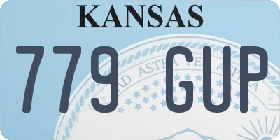 KS license plate 779GUP