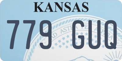 KS license plate 779GUQ
