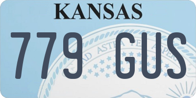 KS license plate 779GUS