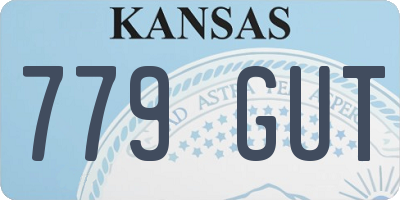 KS license plate 779GUT