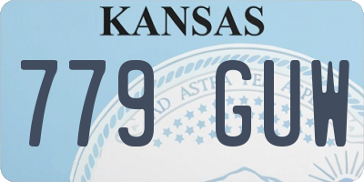 KS license plate 779GUW
