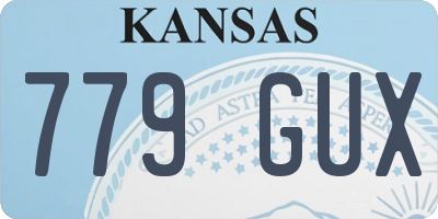 KS license plate 779GUX