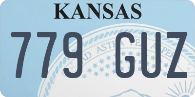 KS license plate 779GUZ