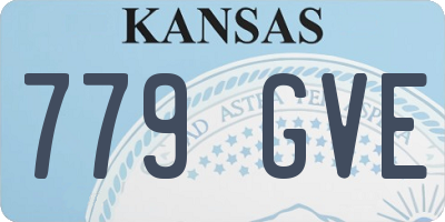 KS license plate 779GVE