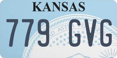 KS license plate 779GVG