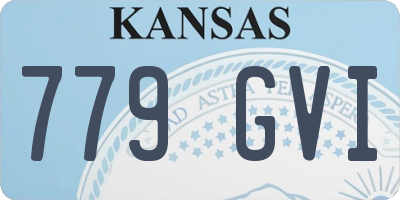 KS license plate 779GVI