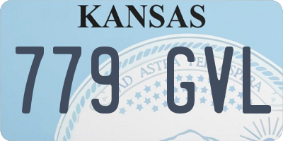 KS license plate 779GVL