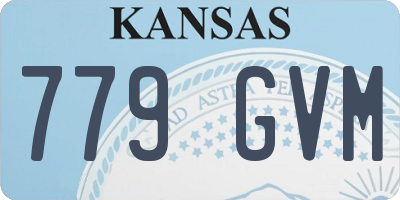 KS license plate 779GVM