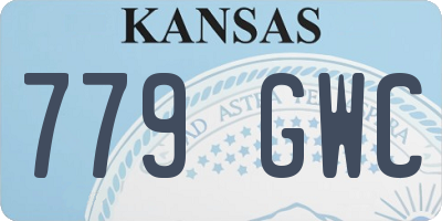 KS license plate 779GWC