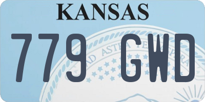KS license plate 779GWD
