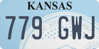 KS license plate 779GWJ