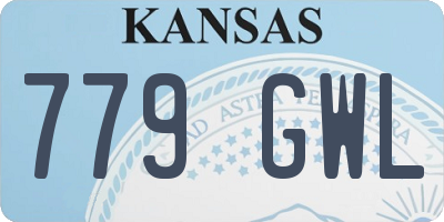 KS license plate 779GWL