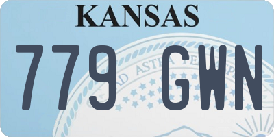 KS license plate 779GWN