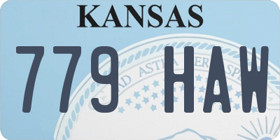 KS license plate 779HAW