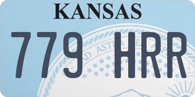 KS license plate 779HRR