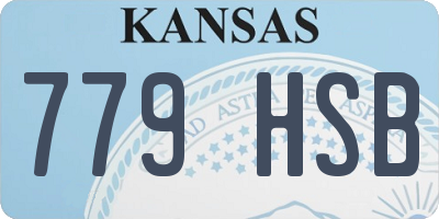 KS license plate 779HSB
