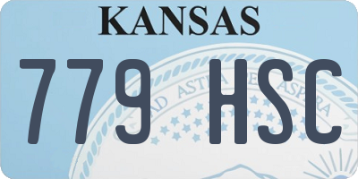 KS license plate 779HSC