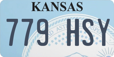 KS license plate 779HSY