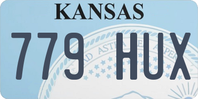 KS license plate 779HUX