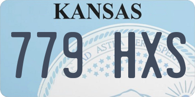 KS license plate 779HXS