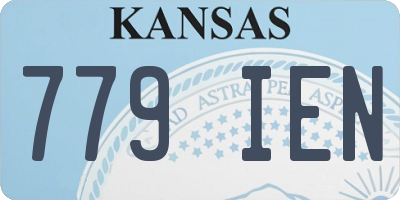 KS license plate 779IEN