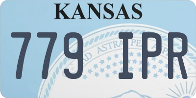 KS license plate 779IPR