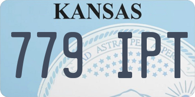 KS license plate 779IPT