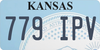 KS license plate 779IPV