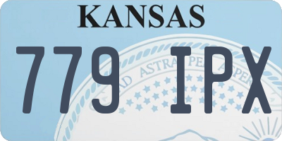 KS license plate 779IPX