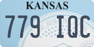 KS license plate 779IQC