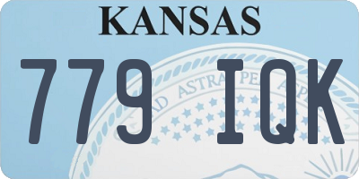 KS license plate 779IQK