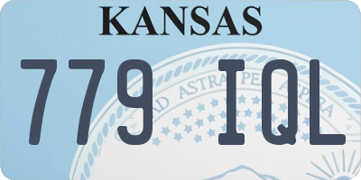 KS license plate 779IQL