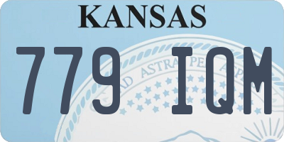 KS license plate 779IQM