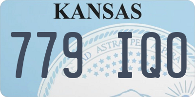 KS license plate 779IQO