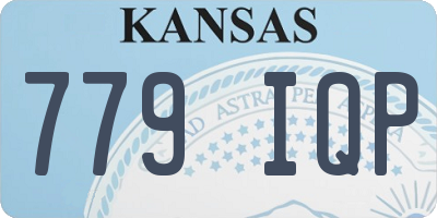 KS license plate 779IQP