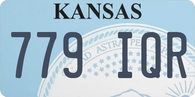 KS license plate 779IQR