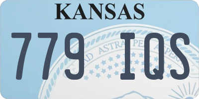 KS license plate 779IQS