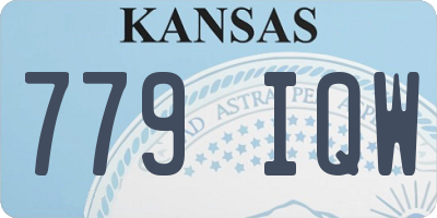 KS license plate 779IQW