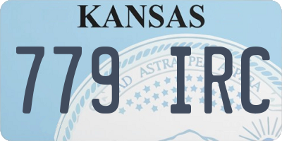 KS license plate 779IRC