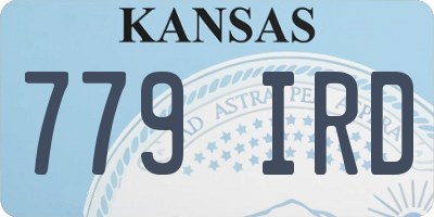 KS license plate 779IRD