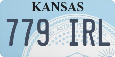 KS license plate 779IRL