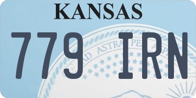 KS license plate 779IRN