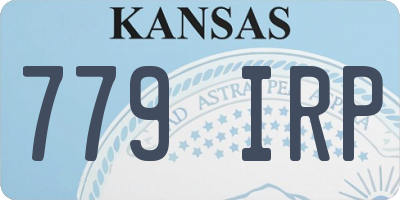 KS license plate 779IRP