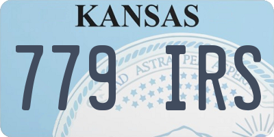 KS license plate 779IRS