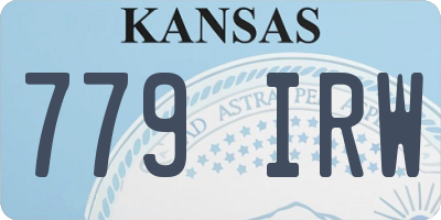 KS license plate 779IRW