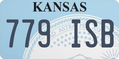 KS license plate 779ISB