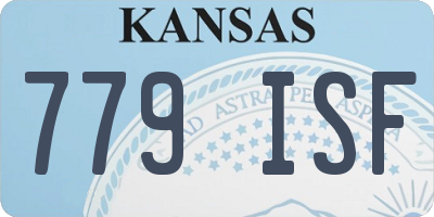 KS license plate 779ISF