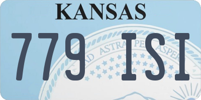KS license plate 779ISI