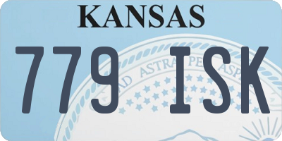 KS license plate 779ISK