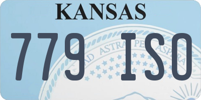 KS license plate 779ISO